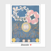Hilma af Klint, de tien grootste no1, Abstracte ku Sticker (Vel)