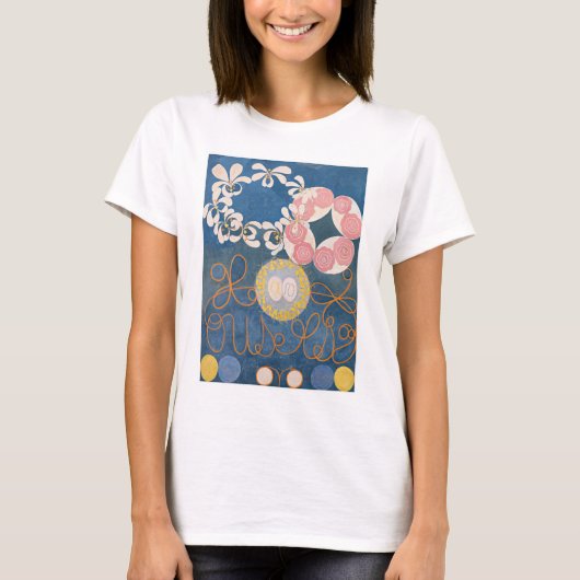 Hilma af Klint, de tien grootste no1, Abstracte ku T-shirt (Voorkant)