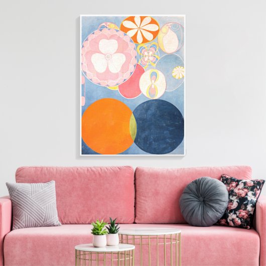 Hilma Af Klint, De Tien Grootste No2, Abstracte Ku Canvas Afdruk (Insitu (Woonkamer))