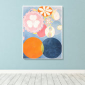 Hilma Af Klint, De Tien Grootste No2, Abstracte Ku Canvas Afdruk (Insitu (Houten vloer))