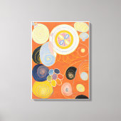 Hilma af Klint, de tien grootste no3, Abstracte ku Canvas Afdruk (Voorkant)