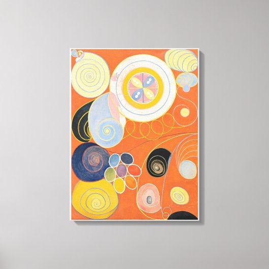 Hilma af Klint, de tien grootste no3, Abstracte ku Canvas Afdruk (Voorkant)
