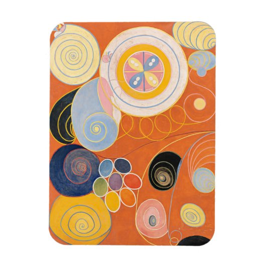 Hilma af Klint, de tien grootste no3, Abstracte ku Magneet (Verticaal)