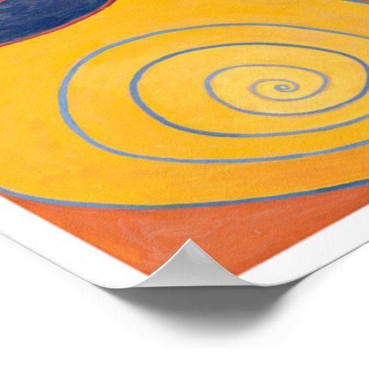 Hilma af Klint, de tien grootste no3, Abstracte ku Poster (Hoek)