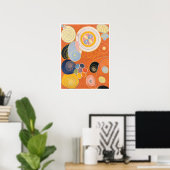 Hilma af Klint, de tien grootste no3, Abstracte ku Poster (Thuiskantoor)