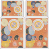 Hilma af Klint, de tien grootste no3, Abstracte ku Sticker (Voorkant)