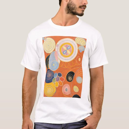 Hilma af Klint, de tien grootste no3, Abstracte ku T-shirt (Voorkant)