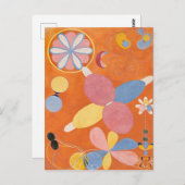 Hilma af Klint, de tien grootste No4, Abstracte ku Briefkaart (Voorkant / Achterkant)