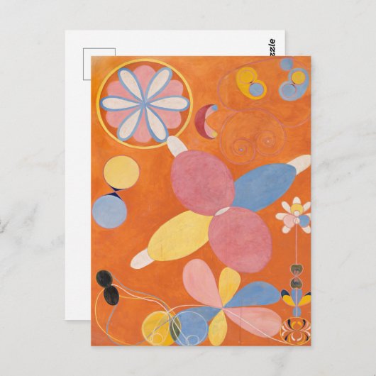 Hilma af Klint, de tien grootste No4, Abstracte ku Briefkaart (Voorkant / Achterkant)