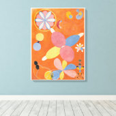 Hilma af Klint, de tien grootste No4, Abstracte ku Canvas Afdruk (Insitu (Houten vloer))