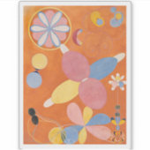 Hilma af Klint, de tien grootste No4, Abstracte ku Sticker (Voorkant)