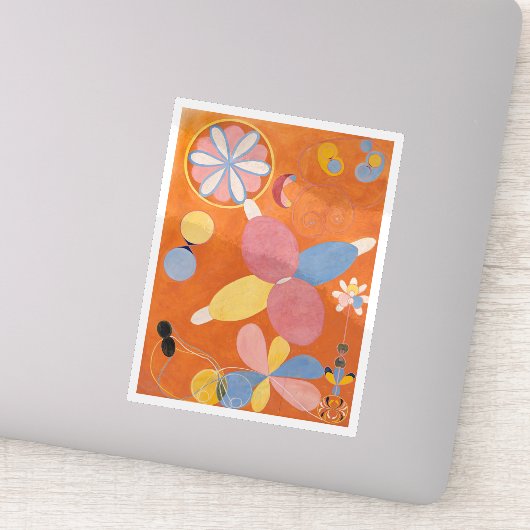 Hilma af Klint, de tien grootste No4, Abstracte ku Sticker (Detail)