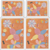 Hilma af Klint, de tien grootste No4, Abstracte ku Sticker (Voorkant)