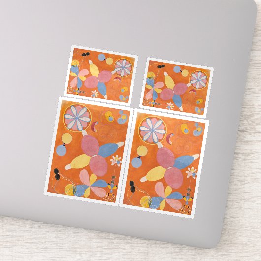 Hilma af Klint, de tien grootste No4, Abstracte ku Sticker (Detail)