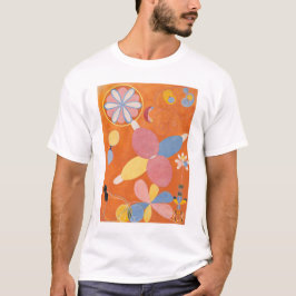Hilma af Klint, de tien grootste No4, Abstracte ku T-shirt