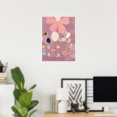 Hilma af Klint, de tien grootste No5, Abstracte ku Poster (Thuiskantoor)
