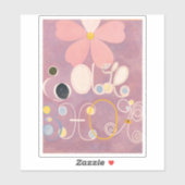 Hilma af Klint, de tien grootste No5, Abstracte ku Sticker (Vel)