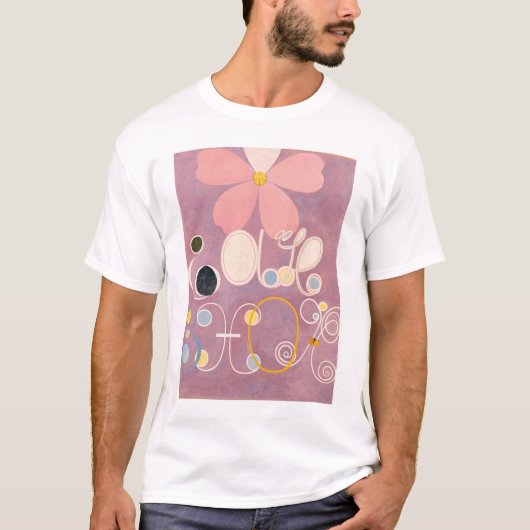 Hilma af Klint, de tien grootste No5, Abstracte ku T-shirt (Voorkant)