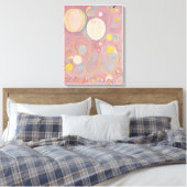 Hilma af Klint, de tien grootste no8, Abstracte ku Canvas Afdruk (Insitu (Slaapkamer))