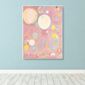 Hilma af Klint, de tien grootste no8, Abstracte ku Canvas Afdruk (Insitu (Houten vloer))
