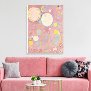 Hilma af Klint, de tien grootste no8, Abstracte ku Canvas Afdruk