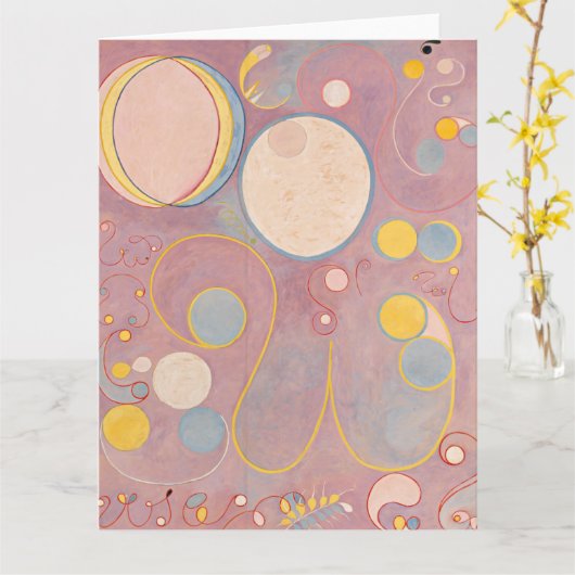 Hilma af Klint, de tien grootste no8, Abstracte ku Kaart (Gele Bloem)