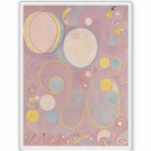 Hilma af Klint, de tien grootste no8, Abstracte ku Sticker (Voorkant)
