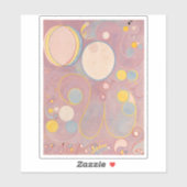 Hilma af Klint, de tien grootste no8, Abstracte ku Sticker (Vel)