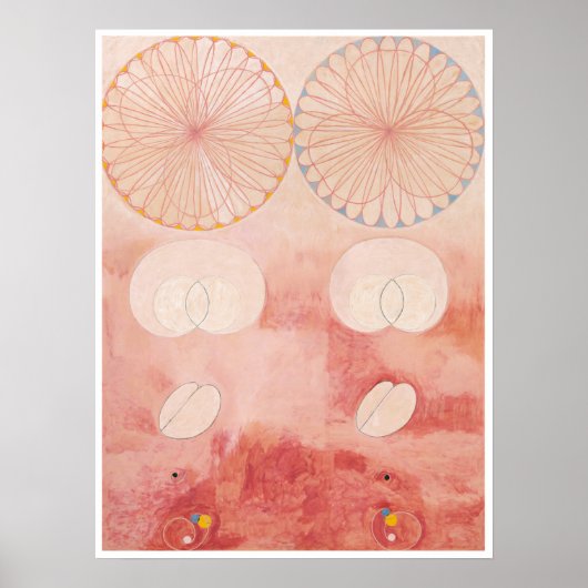 Hilma af Klint, de tien grootste no9, Abstracte ku Poster (Voorkant)