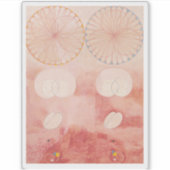 Hilma af Klint, de tien grootste no9, Abstracte ku Sticker (Voorkant)