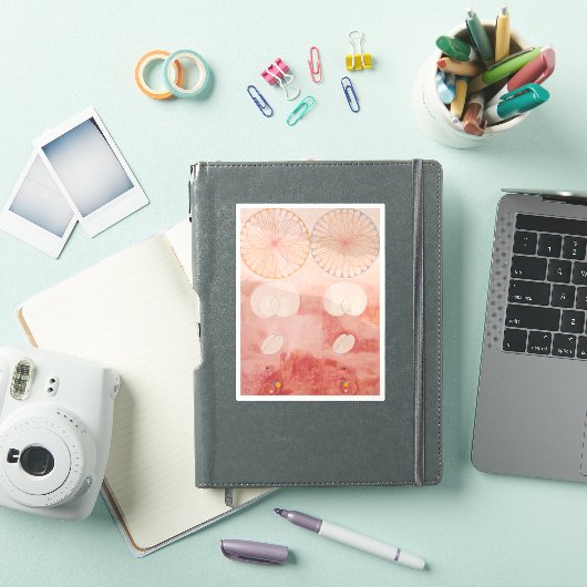 Hilma af Klint, de tien grootste no9, Abstracte ku Sticker (iPad Cover)