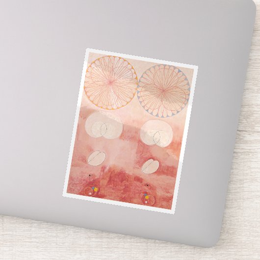 Hilma af Klint, de tien grootste no9, Abstracte ku Sticker (Detail)