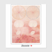 Hilma af Klint, de tien grootste no9, Abstracte ku Sticker (Vel)