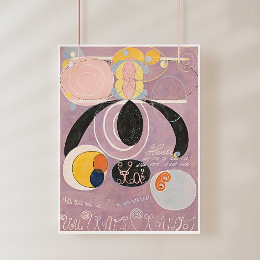 Hilma af Klint, de tien grootste nr6, Abstracte ku Foto Afdruk