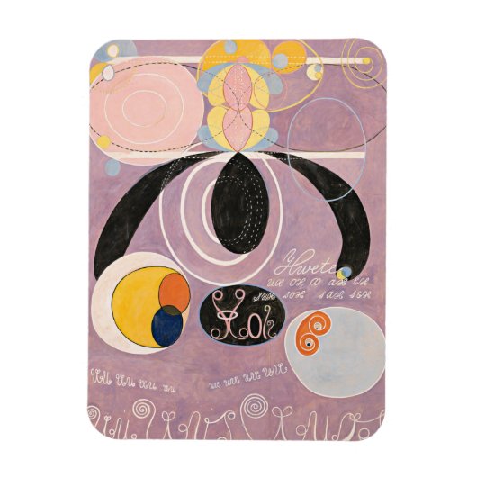Hilma af Klint, de tien grootste nr6, Abstracte ku Magneet (Verticaal)