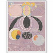 Hilma af Klint, de tien grootste nr6, Abstracte ku Sticker (Voorkant)