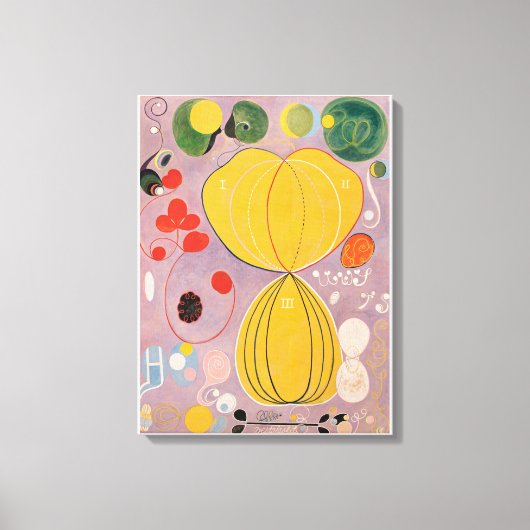 Hilma af Klint, de tien grootste nr7, Abstracte ku Canvas Afdruk (Voorkant)