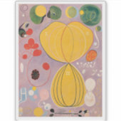 Hilma af Klint, de tien grootste nr7, Abstracte ku Sticker (Voorkant)