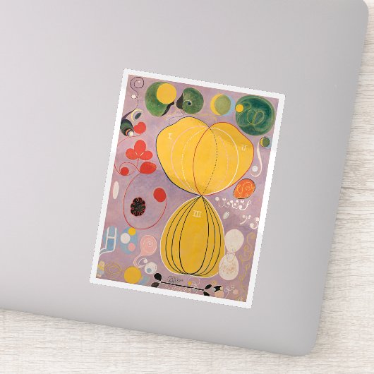 Hilma af Klint, de tien grootste nr7, Abstracte ku Sticker (Detail)