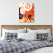 Hilma af Klint - De tien grootste, nr.4 Canvas Afdruk (Insitu (Slaapkamer))