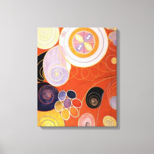 Hilma af Klint - De tien grootste, nr.4 Canvas Afdruk (Voorkant)