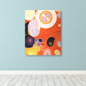 Hilma af Klint - De tien grootste, nr.4 Canvas Afdruk (Insitu (Houten vloer))