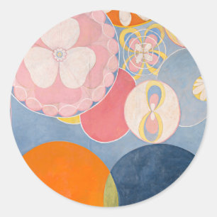 Hilma af Klint de Tien grootste Ronde Sticker