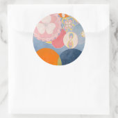 Hilma af Klint de Tien grootste Ronde Sticker (Tas)