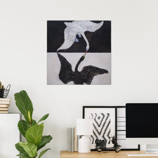 Hilma Af Klint, De Zwaan No.1, Abstracte Kunst Poster (Thuiskantoor)