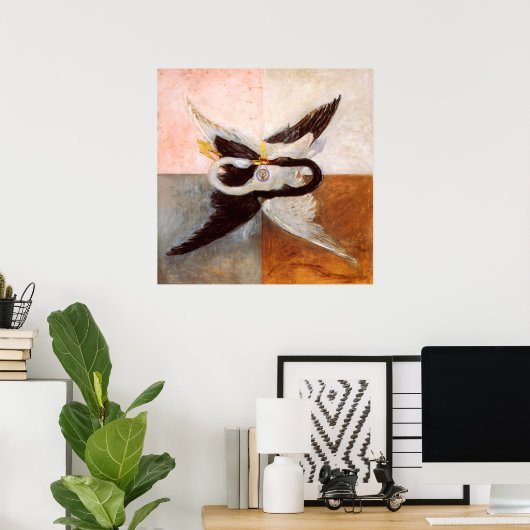 Hilma Af Klint, De Zwaan No.24, Abstracte Kunst Poster (Thuiskantoor)