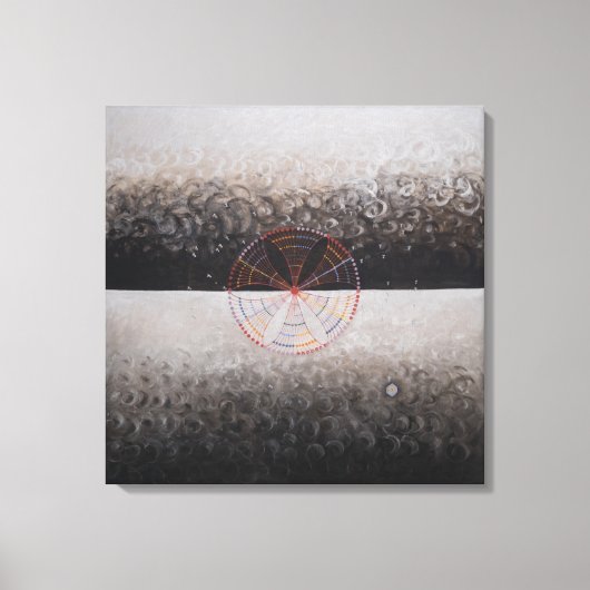 Hilma af Klint, De zwaan nr.10, Abstracte kunst Canvas Afdruk (Voorkant)