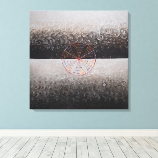 Hilma af Klint, De zwaan nr.10, Abstracte kunst Canvas Afdruk (Insitu (Houten vloer))