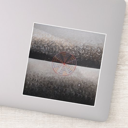 Hilma af Klint, De zwaan nr.10, Abstracte kunst Sticker (Detail)