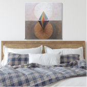 Hilma af Klint, De zwaan nr. 12, Abstracte kunst Canvas Afdruk (Insitu (Slaapkamer))